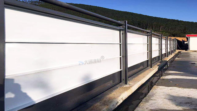 建筑工地防護(hù)欄圍擋C款/C型/C類-裝配式烤漆鋼圍擋工程案例